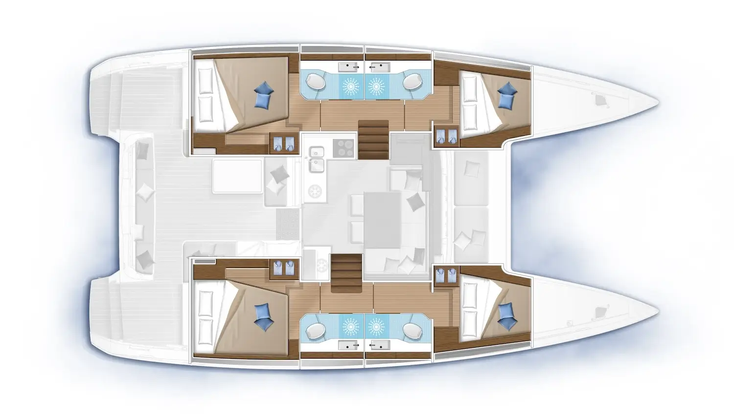 LAGOON 40 Catamaran Layout LAGOON 40 Catamaran Layout