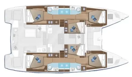 Lagoon 50 Layout