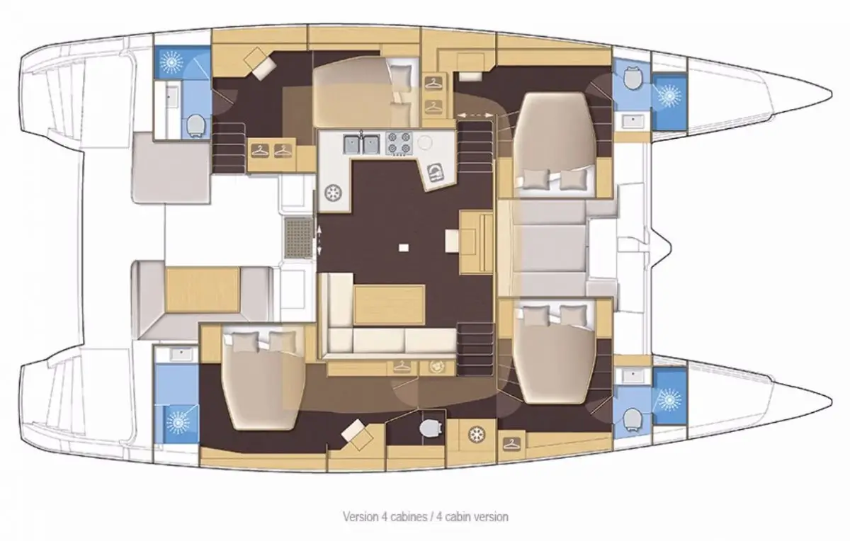 Lagoon 52 Layout