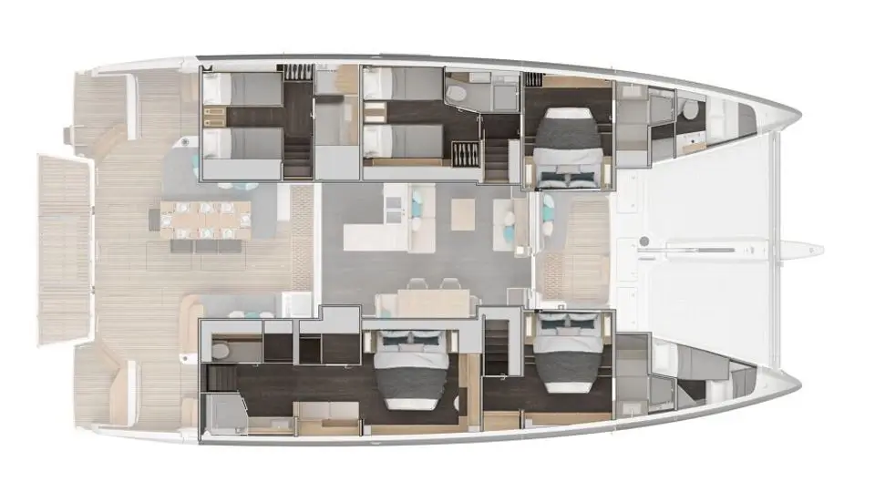 Lagoon 60 Layout 2