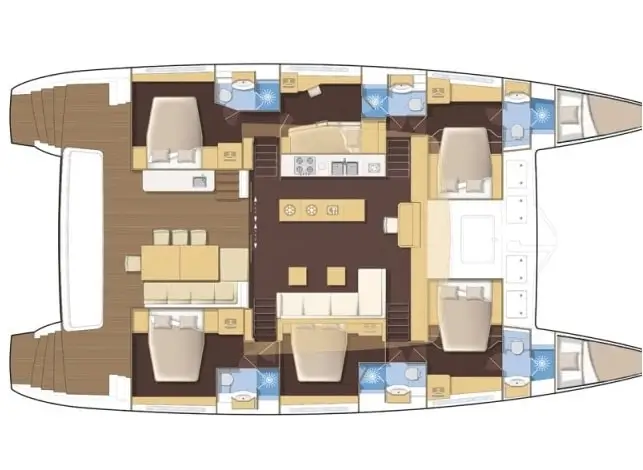 Lagoon 620 Layout
