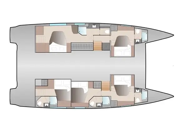 Fountaine Pajot Aura 51 Layout